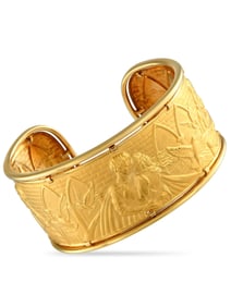 CARRERA Y CARRERA 18K YELLOW GOLD CUFF BRACELET