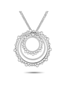 Bucherer 18K White Gold 0.69ct Diamond Circle Necklace