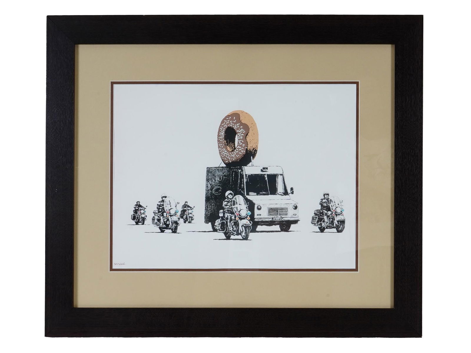 CONTEMPORARY STREET ART COLOR PRINT AFTER BANKSY (1 of 4)