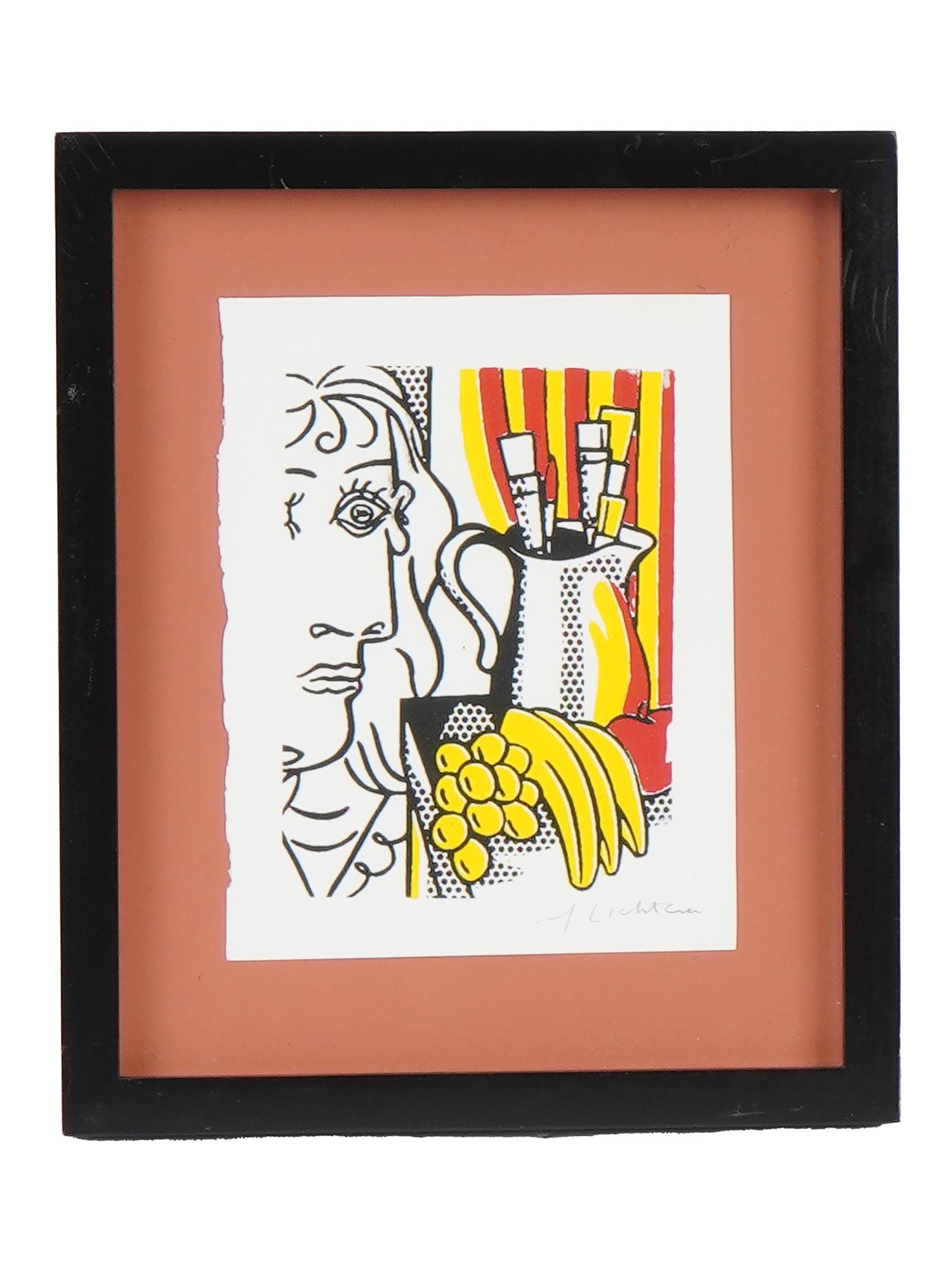 LITHOGRAPH STILL LIFE PICASSO SIGNED LICHTENSTEIN 1973 (1 of 5)