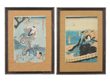 UTAGAWA KUNISADA AND KUNIYOSHI JAPANESE WOODBLOCKS