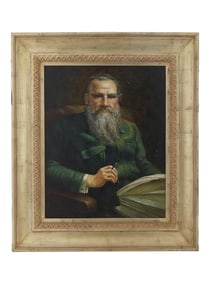 PORTRAIT PAINTING OF RUSSIAN AUTHOR LEO TOLSTOY