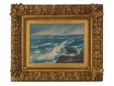 OIL PAINTING MARINE SCENE ATTR RODERIC O CONOR