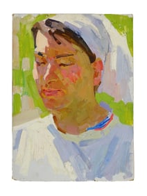 RUSSIAN PORTRAIT OIL PAINTING BY ANATOLY LUTSENKO