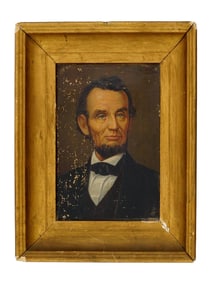 LINCOLN PRESIDENT PORTRAIT OIL PAINTING AFTER G H STORY
