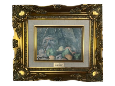 STILL LIFE OIL PAINTING SIGNED NATALIA GONCHAROVA