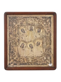 19TH CEN RUSSIAN ICON OF TRANSFIGURATION OF CHRIST
