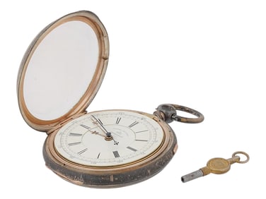 ANTIQUE ENGLISH STERLING SILVER POCKET WATCH
