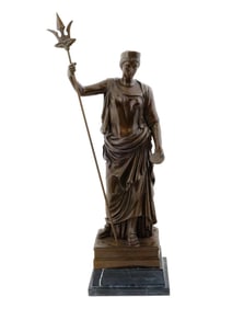 AFTER JEAN DEBUT NEOCLASSICAL BRONZE SCULPTURE
