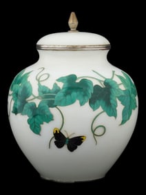 ANTIQUE JAPANESE ANDO CLOISONNE ROUNDED JAR