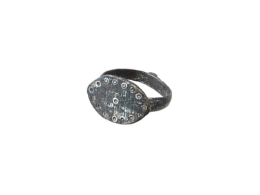 ANCIENT ROMAN BRONZE EYE RING AGAINST EVIL 100 TO 300AD