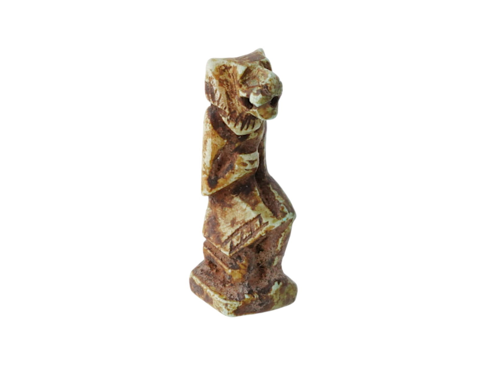 ANCIENT EGYPTIAN LIMESTONE AMULET SEKHMET FIGURE 300 BC (1 of 6)