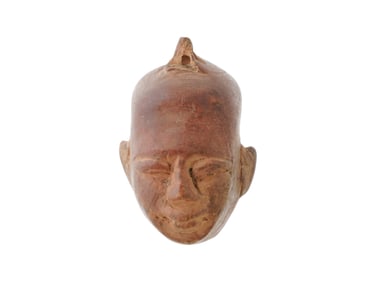 ANCIENT EGYPTIAN CARVED LIMESTONE HEAD 663 TO 525 BC