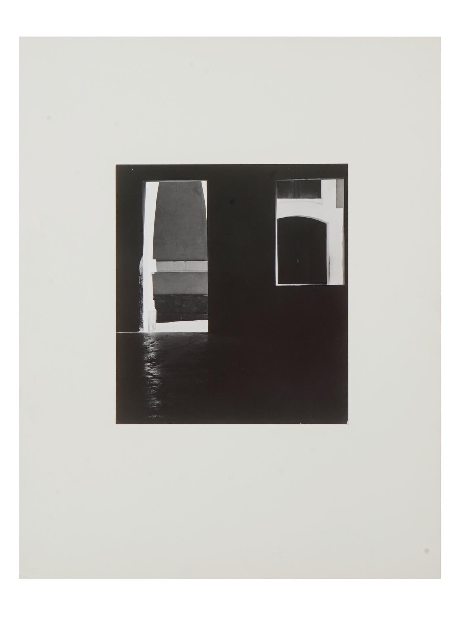 MODERN AMERICAN PHOTO ART PRINT BY JOSEPH SALTZER: Joseph Saltzer, a Contemporary American photographer, a limited edition photo art print on paper, Fort Old San Juan, 1972. Stamped, titled, negative number 72 2, and dated February 16, 1972, on the ba