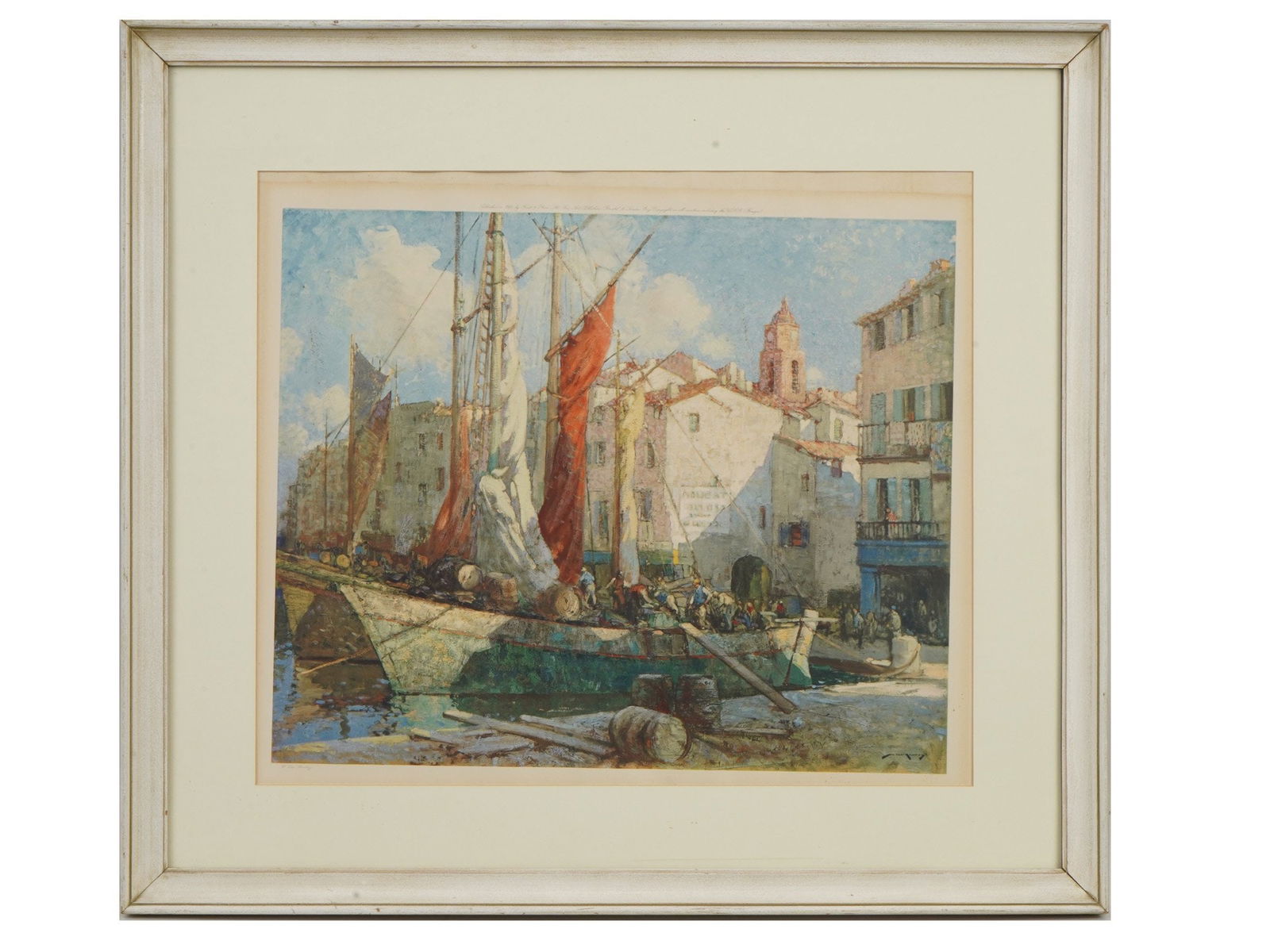 ENGLISH HARBOUR LITHOGRAPH AFTER WILLIAM LEE HANKEY (1 of 7)