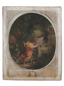 FRENCH INTAGLIO ENGRAVING AFTER JEAN FRAGONARD