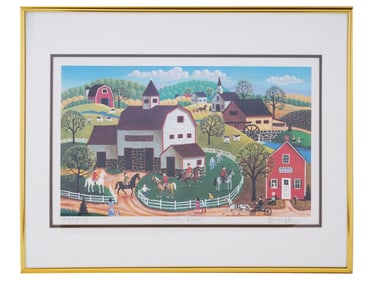 AMERICAN COUNTRYSIDE LITHOGRAPH BY STEVEN KLEIN