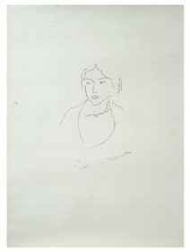 FRENCH FEMALE PORTRAIT ETCHING AFTER HENRI MATISSE
