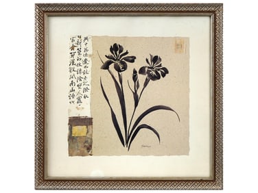 ASIAN INSPIRED BOTANICAL ART PRINT BY PAMELA GLADDING