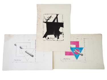 RUSSIAN FRENCH LITHOGRAPHS ON PAPER BY GARRY FAIF