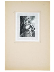 ANTIQUE PORTRAIT ENGRAVING AFTER PETER PAUL RUBENS