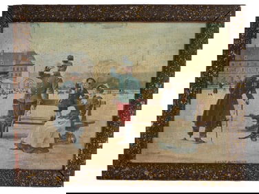 ANTIQUE FRENCH ART PRINT ON PAPER AFTER JULES MONGE