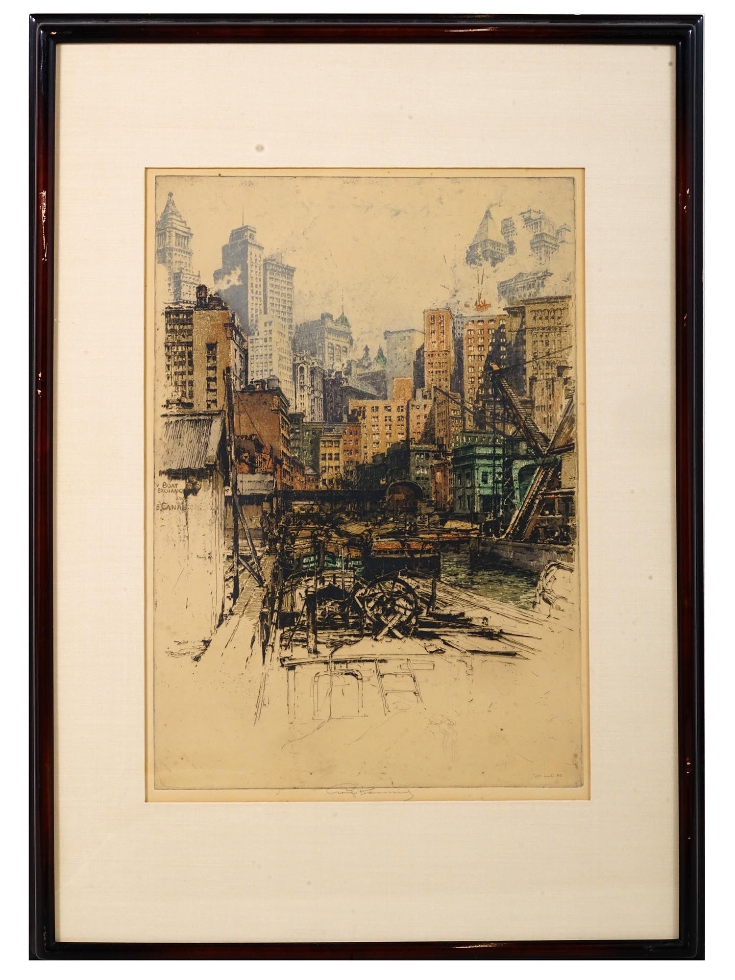 SIGNED ETCHING BY LUIGI KASIMIR COENTIES SLIP 1927 (1 of 10)