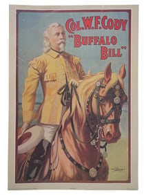 AMERICAN BUFFALO BILL LITHOGRAPH CIRCUS POSTER
