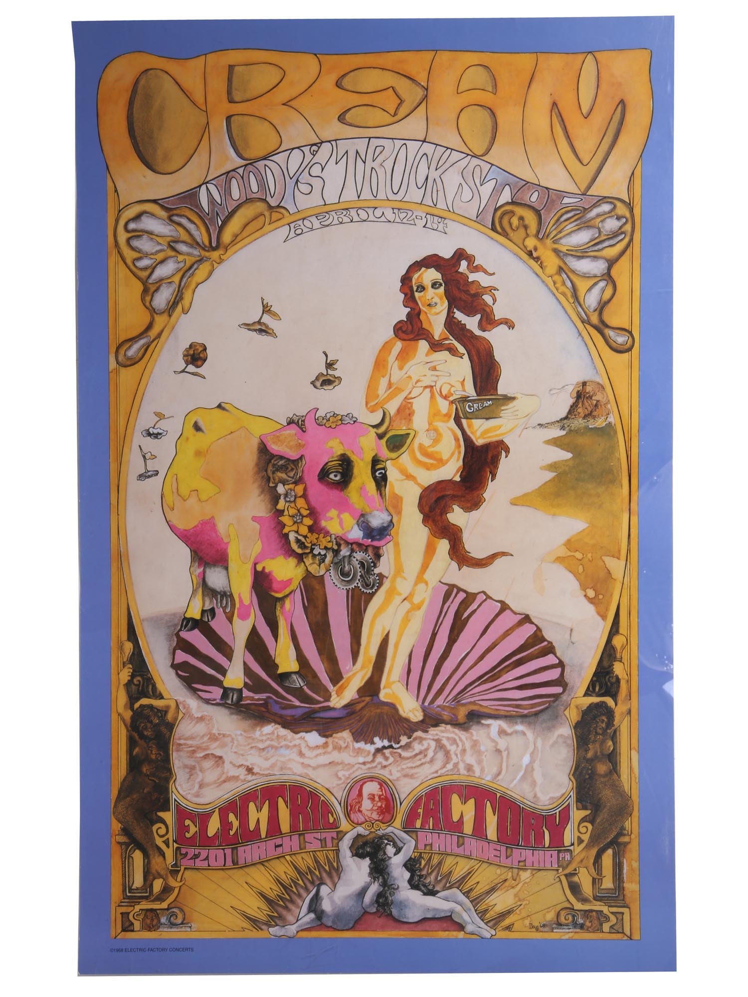 AMERICAN CREAM WOODSTOCK CONCERT CLAPTON POSTER (1 of 7)