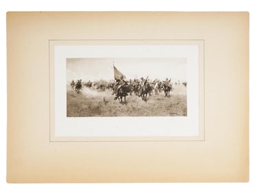 ANTIQUE POLISH PHOTOGRAVURE AFTER JOZEF VON BRANDT