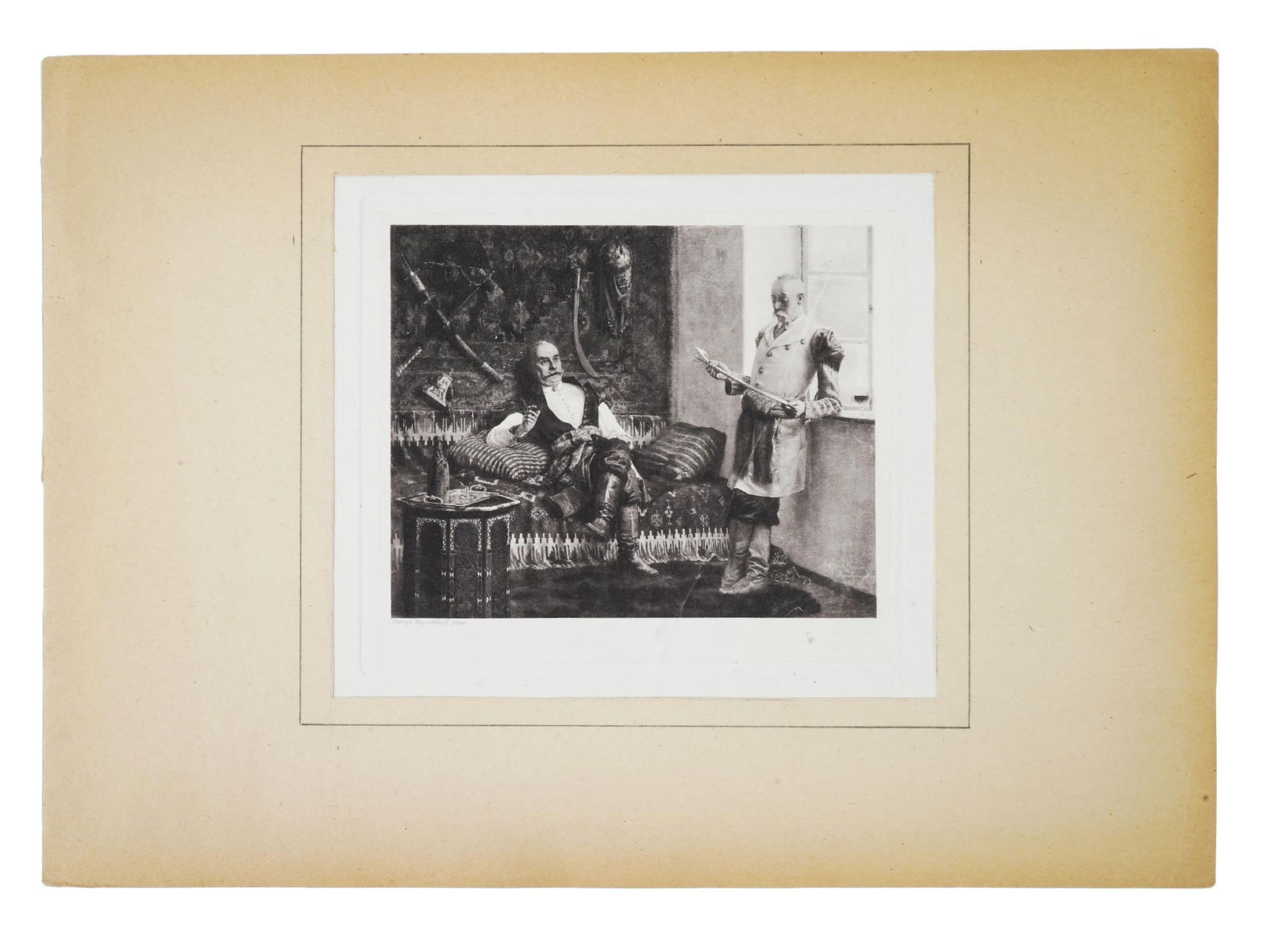 ANTIQUE POLISH PHOTOGRAVURE AFTER HENRYK WEYSSENHOFF (1 of 6)