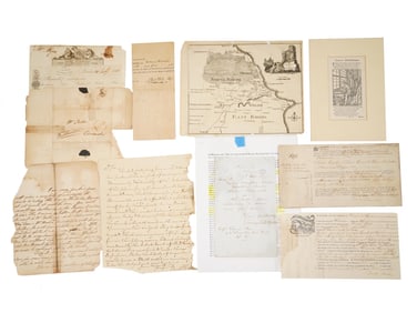 ANTIQUE AMERICAN INTERNATIONAL DOCUMENTS AND LETTERS