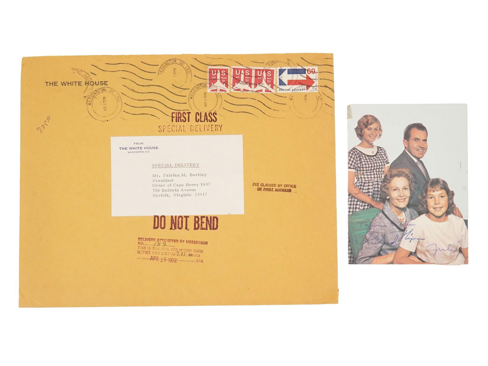 LOT OF RICHARD NIXON RELATED DOCUMENTS SIGNED (1 of 5)