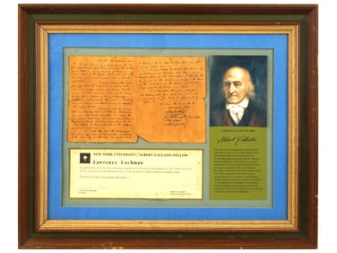 NY UNIVERSITY A GALLATIN FELLOW AWARD F L LACHMAN