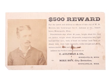 RARE ANTIQUE 1880S AMERICAN REWARD POSTCARD