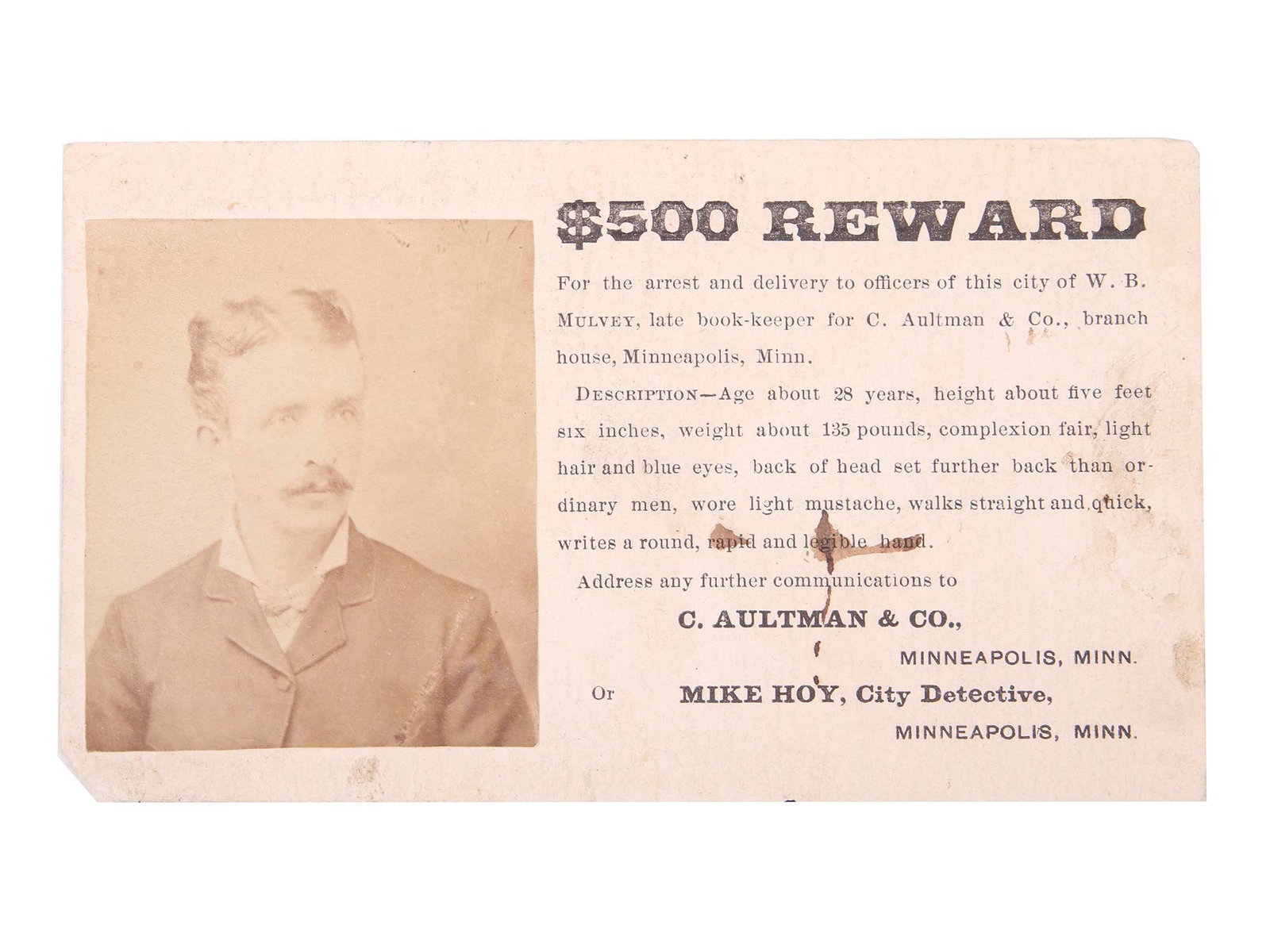 RARE ANTIQUE 1880S AMERICAN REWARD POSTCARD (1 of 4)