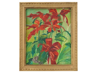 AMERICAN STILL LIFE OIL PAINTING SIGNED MARSANTE