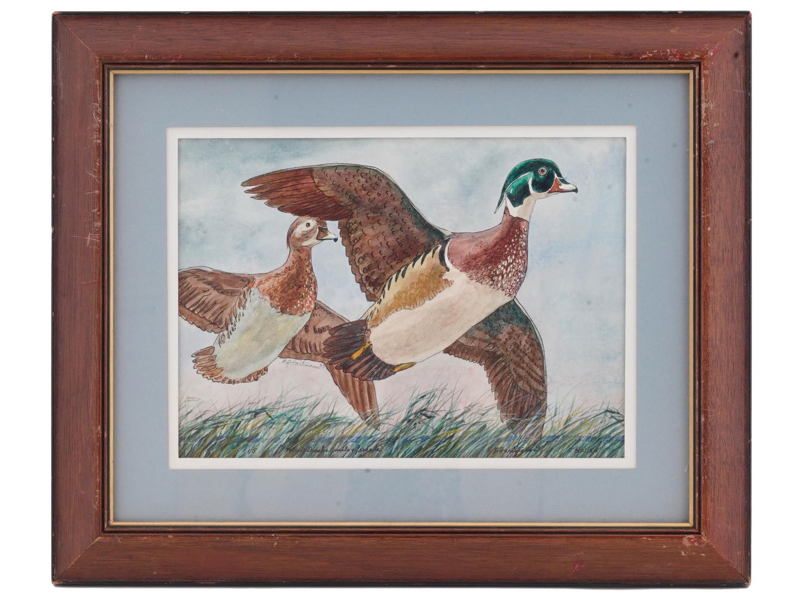 AMERICAN WATERCOLOR PAINTING BY EDWARD J HARTMANN (1 of 7)