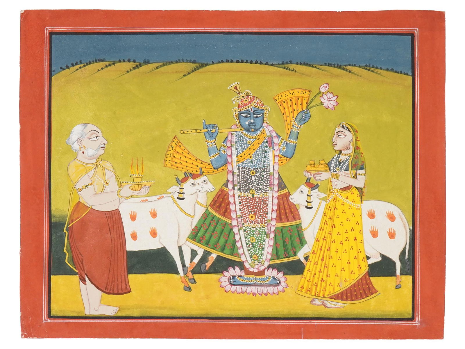 ANTIQUE INDIAN KOTA SCHOOL MINIATURE PAINTING (1 of 3)