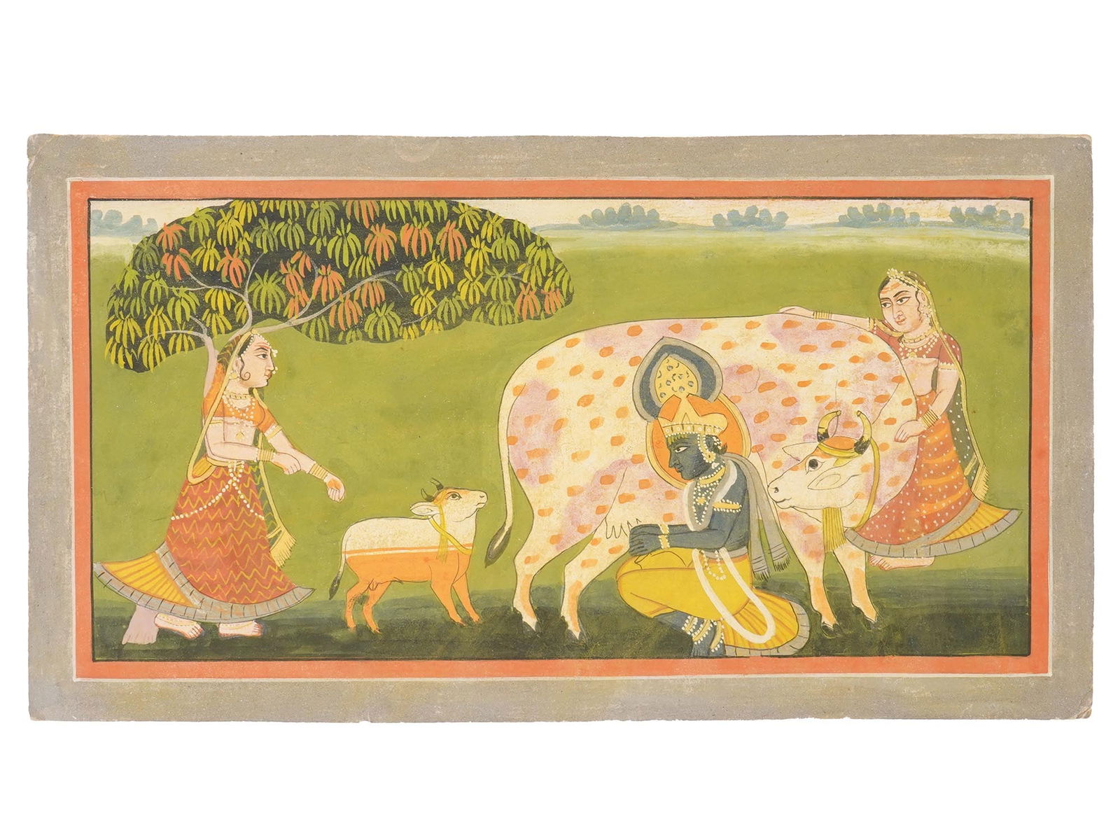 INDIAN KOTA SCHOOL MIXED MEDIA MINIATURE PAINTING (1 of 3)