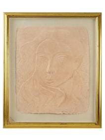 MEXICAN SCULPTURAL WOMAN PORTRAIT BY MIGUEL MARTINEZ