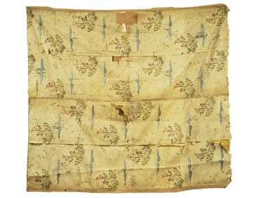 16TH C ITALIAN HAND EMBROIDERED SILK WALL HANGING