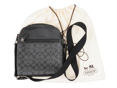 COACH BLACK CROSSBODY MENS BAG WITH DUST BAG