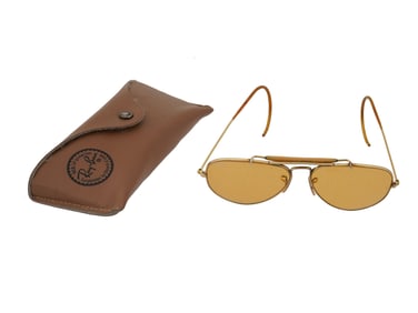 VINTAGE RAY BAN OUTDOORSMAN AVIATOR SUNGLASSES BL