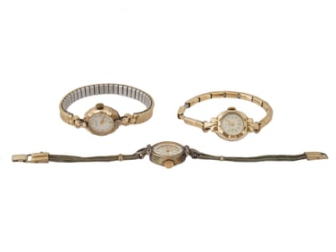 VINTAGE AMERICAN 10K GOLD FILLED WOMENS WRISTWATCHES