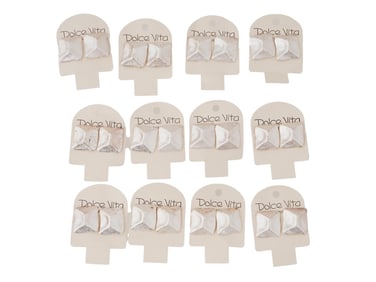 FRENCH DOLCE VITA COSTUME JEWELRY CLIP ON EARRINGS