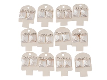 LOT OF FRENCH DOLCE VITA COSTUME JEWELRY CLIP EARRINGS