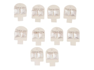 LOT OF FRENCH DOLCE VITA COSTUME JEWELRY CLIP EARRINGS