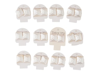 FRENCH DOLCE VITA COSTUME JEWELRY CLIP ON EARRINGS