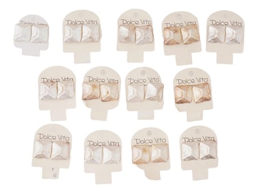 FRENCH DOLCE VITA COSTUME JEWELRY CLIP ON EARRINGS